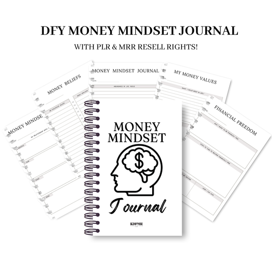 PLR Money Mindset Journal Canva Editable Templates Ki’s Digital PLR & MRR