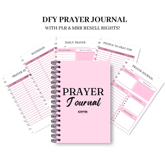 PLR Prayer Journal Canva Editable Templates